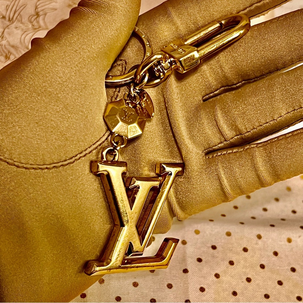 Louis Vuitton Bag Charm with key ring.